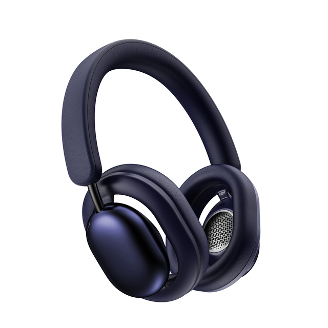 A-100 Wireless Over-Ear Headphones Active Noise Cancellation (ANC) for 5.4 Metal Leather Design DJ Aviation Sports Travel