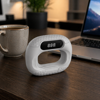 Compteur numérique anti-transpiration avec poignée en silicone texturé pour exercices de préhension, enregistrement précis et renforcement de l'avant-bras