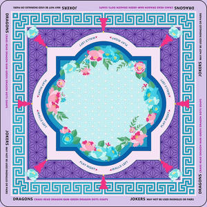 Tapis de jeu Mahjong vintage violet lavande, livraison rapide, tapis absorbant et doux pour les jeux de cartes, protection de table pour les jeux de poker - Product Image 2