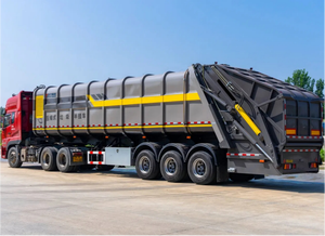 Çin Markası 50 CBM Yarı Römorklu Sıkıştırmalı Çöp Kamyonu Büyük Boy Sıkıştırmalı Çöp Transfer Kamyonu OEM ODM - Product Image 4