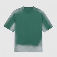 Usine en gros 100% dernière conception 2025 Vintage T-Shirt poids lourd Batik surdimensionné lavage à l'acide tissu tricoté prix de gros