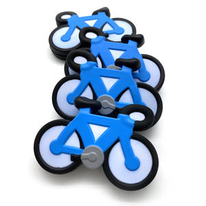 Balle anti-stress en mousse PU en forme de vélo gonflable avec logo personnalisé, <span class=keywords><strong>couleur</strong></span> personnalisée, mini jouet anti-stress avec une sensation douce au toucher pour la promotion - Product Image 2