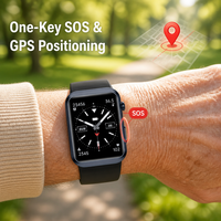 Reloj Inteligente 4G Independiente con Monitor de Presión Arterial, Pantalla AMOLED, Rastreador de Salud, Frecuencia Cardíaca, SpO2, Alerta SOS, GPS, Silicona, IPX7