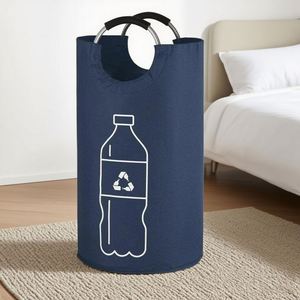 <b>Large</b> Capacity 82L Household Folding Laundry Hamper Dirty Clothes <b>Storage</b> <b>Basket</b> with Aluminum Handle <b>Storage</b> Barrel - Product Image 5