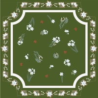 Tuiles de Mahjong Américaines Élégantes à Motifs Floraux Vintage Bleu Vert, Ensemble de Mahjong Floral Roses The Tuesday Table pour Cadeau et Divertissement