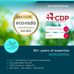 Flacon cosmétique rectangulaire en verre Gerresheimer Gx-Excella 150 ml avec bouchon à vis, logo personnalisé, haute qualité, modèle OEM 3030.1 E Skin - Product Image 4