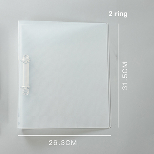Tùy chỉnh A4 kích thước 2/<span class=keywords><strong>3</strong></span>/4 Vòng chất kết dính PP tông lá lỏng tập tin thư mục với văn phòng rõ ràng trường tổ chức giữ giấy tài liệu - Product Image 5