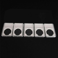 Boîte de rangement pour lingots d'or et d'argent de 84x56x8 mm, inserts personnalisables, PCCB, classement NGC, auto-scellant, pour pièces de monnaie