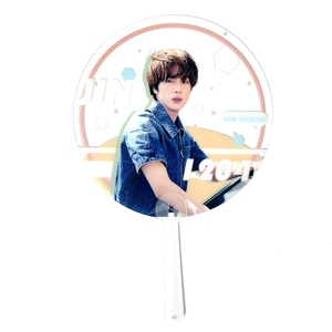 Éventail à main en plastique transparent imperméable personnalisé, design personnalisé en PVC avec des stars KPOP pour les fans - Product Image 2