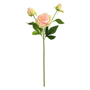 Flores Artificiales de Peonía Fangxin, Color Rosa, 3 Cabezas, Estilo Nórdico, Decoración para el Hogar, Arreglo Floral - Product Image 5