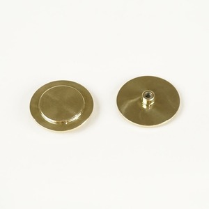 Rivets en laiton semi-tubulaires à tête ronde large en cuivre, rivets à tête plate ronde, rivets à tête ronde large usinés CNC - Product Image 1