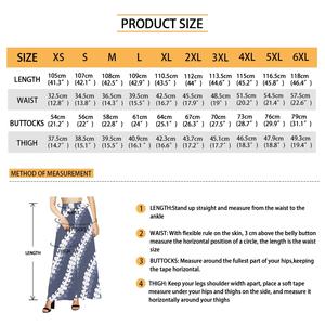 Moda moda blu bianco modello di fiori donna <span class=keywords><strong>pantaloni</strong></span> larghi polinesiano Samoan Pacifico <span class=keywords><strong>pantaloni</strong></span> personalizzati Multi Size donna - Product Image 6