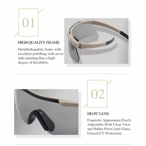 Kính chiến thuật phân cực nâng cấp ống kính đạn đạo 2.6mm hành động chống sốc săn bắn Kính Ngoài Trời đi bộ đường dài an toàn Kính - Product Image 3