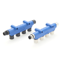 DeviceNet Passive Multiport Junction Box M12 Connector NMEA2000 Tee Splitter 4 Port M12 Sensor Actuator Distributor 4 Ports