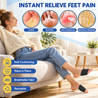 Coussinets métatarsiens antidérapants en gel pour hommes et femmes, inserts de coussinets pour l'avant-pied pour soulager la douleur du neuroma de Morton