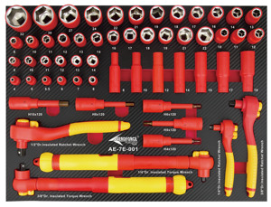AE-7E Coffret à outils professionnel à 7 tiroirs, <span class=keywords><strong>chariot</strong></span> à outils, armoire à outils, ensemble d'outils isolés VDE AEROFORCE - Product Image 2