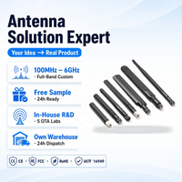 Antena WiFi Karet Pendek Khusus ZKT 2.4G dengan Konektor SMA Male Lurus untuk Perangkat Genggam Portabel