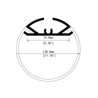 Profilé en aluminium LED suspendu à 270 degrés, canal rond, fil suspendu, éclairage de bureau, luminaire linéaire, kit