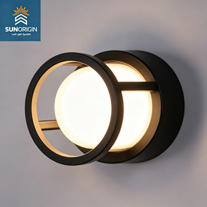 Lampe murale extérieure étanche IP65, décoration moderne, applique murale pour porche, couloir, applique murale extérieure en plastique - Product Image 1