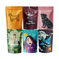 Weihnachtsmann-Säckchen Mini-Dankeschön-Geschenktüte Weihnachts- und Halloween-Dekorative Gummibärchen-Zucker-Plastik-Reißverschluss-Folienbeutel für Gelee und Tierfutter