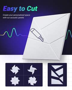 Panneaux acoustiques 18 Pack, Stick & Peel Panneaux muraux auto-adhésifs Panneaux insonorisants haute densité - Product Image 3