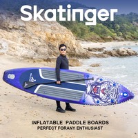 Skatinger 2025 Nouvelle Planche de SUP Gonflable Drop Stitch pour Stand Up Paddle, Surf et Activités Aquatiques
