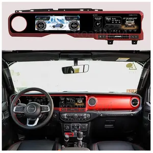 Rádio de carro com tela Android Carplay para Jeep Wrangler JL JK 2018 -2022 Velocímetro Painel LCD Painel de instrumentos digitais