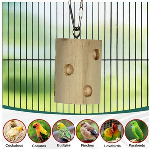 Juguete de Madera Natural Ecológico para Pájaros, Palos para Masticar, Suministros para Mascotas, para Loros, Venta al por Mayor de Fábrica - Product Image 4