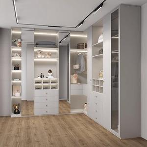 Meubles de chambre à coucher de luxe garde-robe organisateurs de placard promenade dans le placard pour les vêtements garde-robe personnalisée - Product Image 2