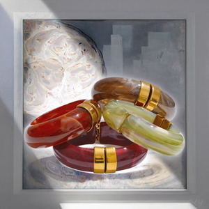 Pulseras de Acero Inoxidable con Baño de Oro de 18K, Diseño Vintage, Resistentes al Agua, Venta al Por Mayor, para Mujer - Product Image 3