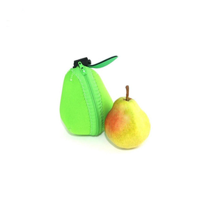 Sac à déjeuner portable pour enfants, motif silhouette de fruits de dessin animé mignon, en néoprène, style japonais moderne, étanche, avec fermeture éclair, anti-écrasement - Product Image 4