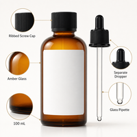 Diffuseur d'huiles essentielles 100 ml à la note de lys et de papyrus, avec notes marines et océaniques, dans un flacon en verre ambré