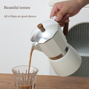 <span class=keywords><strong>Cafetière</strong></span> Moka artisanale de style italien classique, <span class=keywords><strong>petite</strong></span>, en métal, à valve unique, avec kit de préparation manuelle - Product Image 5