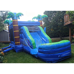 <span class=keywords><strong>Castillo</strong></span> Inflable Comercial para Niños, Combinación de Juegos Acuáticos para Vacaciones en la <span class=keywords><strong>Playa</strong></span>, con Tobogán y Piscina - Product Image 3