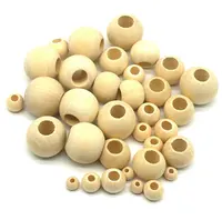 Wooden Bead, Natural Beads Round Wood Beads for Crafts DIY