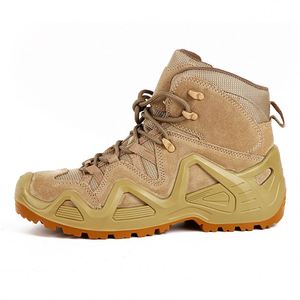 Venta al por mayor de fábrica, zapatos de seguridad antideslizantes impermeables, transpirables, absorbentes de golpes, duraderos, botas tácticas de senderismo - Product Image 2