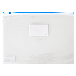 Comix Universal Transparent Zipper <b>Bag</b> A4 Size <b>Document</b> Storage Office Organizer PE Material Reusable Sealable - Product Image 3