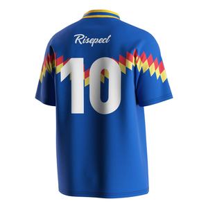 Camiseta Deportiva de Fútbol con Cuello en V y Cuello Polo, Hecha de Tela Ventilada para Torneos y Calentamiento - Product Image 3