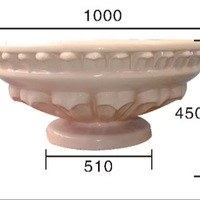 Moules en silicone pour statues de jardin et pots de fleurs en fibre de verre, design moderne, réutilisables, multi-tailles, produit ménager à vendre