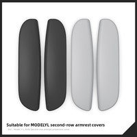 Housse de protection en silicone pour accoudoir de Tesla Model YL 2025, anti-rayures, protection de l'accoudoir de la deuxième rangée, étanche