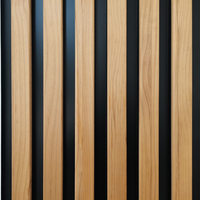 Revêtement mural extérieur en aluminium rainuré imitation bois Aluwood pour la décoration des murs extérieurs