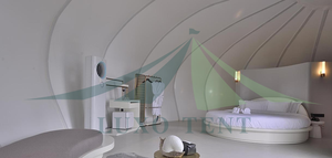 Glaming hotel luxury cabin tent family house boat shell hotel tent - Product Image 5