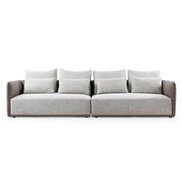 DIY Sofa Italienisches Modernes Ecksofa, Hochwertiger Stoff, Komfortables Sofa, Wohnzimmer-Möbelset, Hergestellt in China