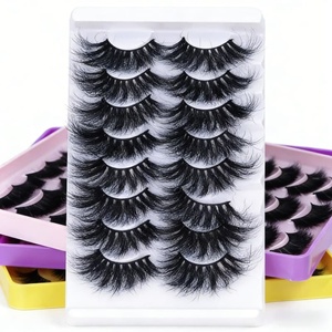 Fournisseur de cils en vison 3D classiques et volumineux, cils en vison 5D naturels en bande complète, vente en gros - Product Image 1