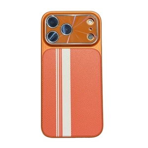 Custodia per Cellulare in Pelle a Righe Design Business per <span class=keywords><strong>iPhone</strong></span> <span class=keywords><strong>13</strong></span> 14 15 16 17 Pro Max con Protezione Laser per <span class=keywords><strong>Fotocamera</strong></span> - Product Image 6