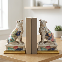 Porte-livres en céramique et cuivre faits à la main, en forme de léopard, pour la décoration de la maison, porte-livres animalier tendance