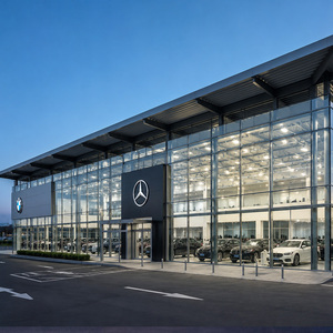 Centre de concession automobile, hall d'exposition de véhicules moderne, solution de structure en acier sur mesure, bâtiment de salle d'exposition automobile - Product Image 1