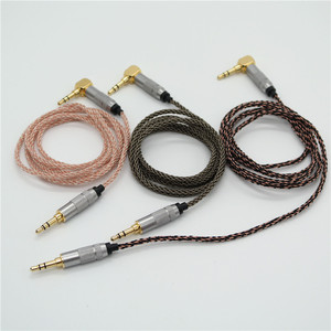 Cable de audio chapado en plata de 3,5 mm macho a macho de 8 hilos para uso en grabación de auriculares de coche - Product Image 1