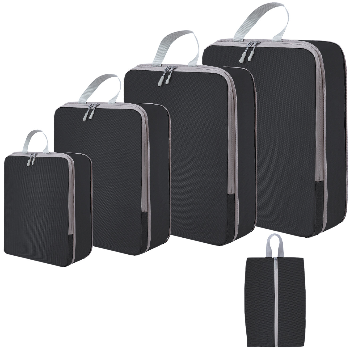 Conjunto negro de 5 piezas.