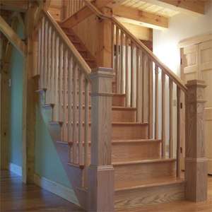 עץ ישר סגנון וינטג מדרגות עץ מלא מעקה מודרני עץ מלא עבור <span class=keywords><strong>uk</strong></span> בתים תקופה - Product Image 4